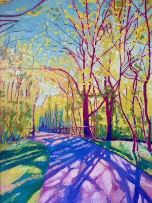 12" x 16" Cherokee Park in Spring no. 3 Paper Print