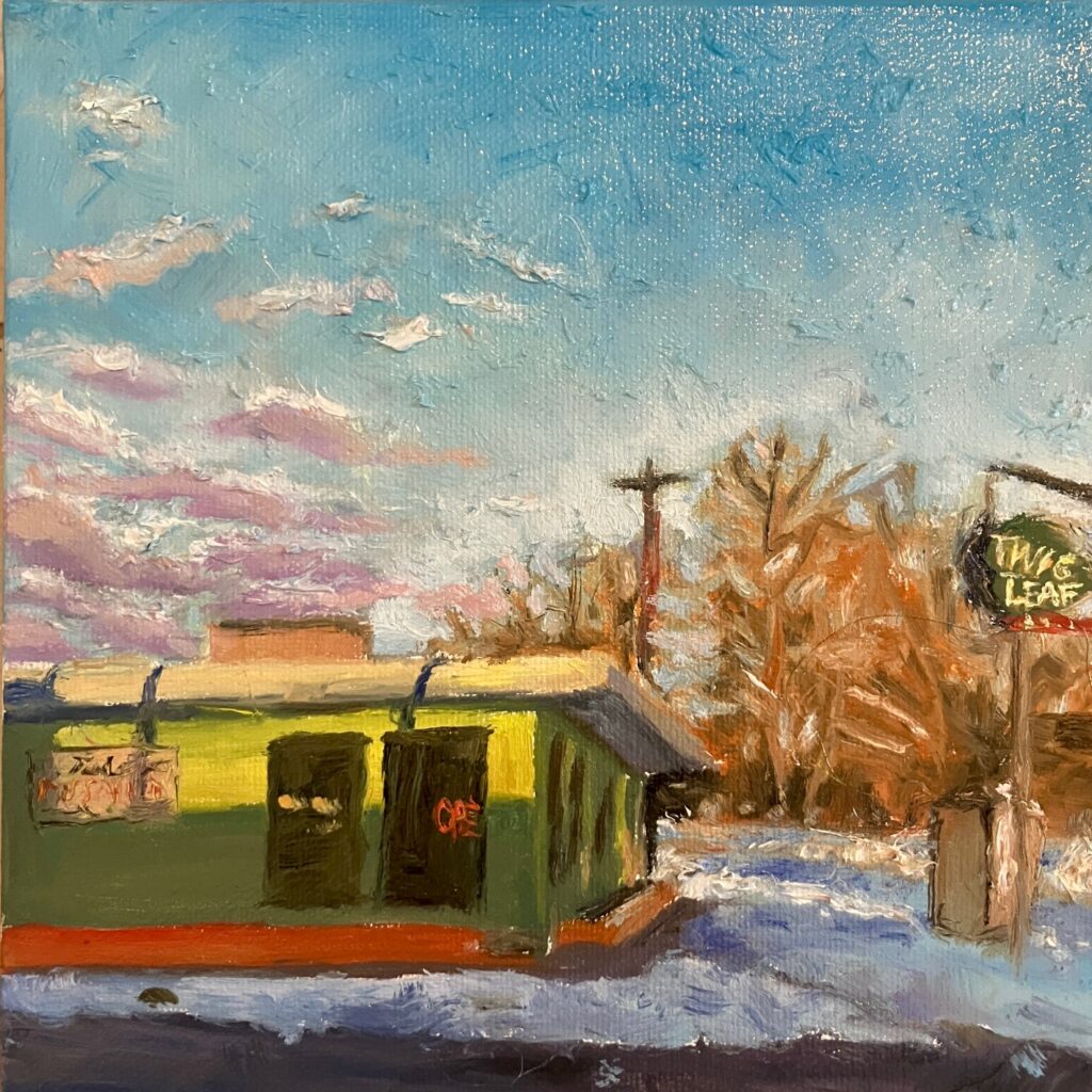 Oil painting of Twig and Lead